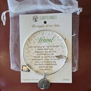 Earth Angel Silver Travel Tree of Life Expandable Bracelet